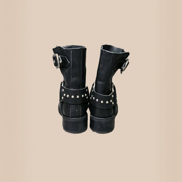 Dorothee Schumacher Black Leather Short Biker Boot - Picture 3 of 4
